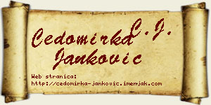 Čedomirka Janković vizit kartica